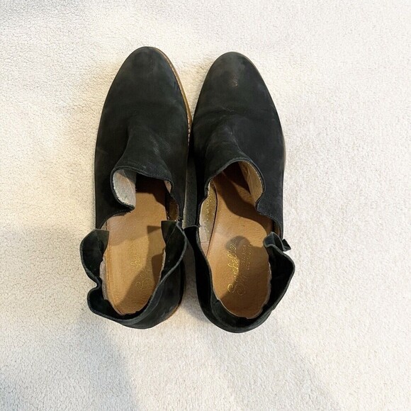 Seychelles Women’s Black Ankle Bootie 8 Renouned Ruffle Short Boot Boho Academia - Picture 2 of 16